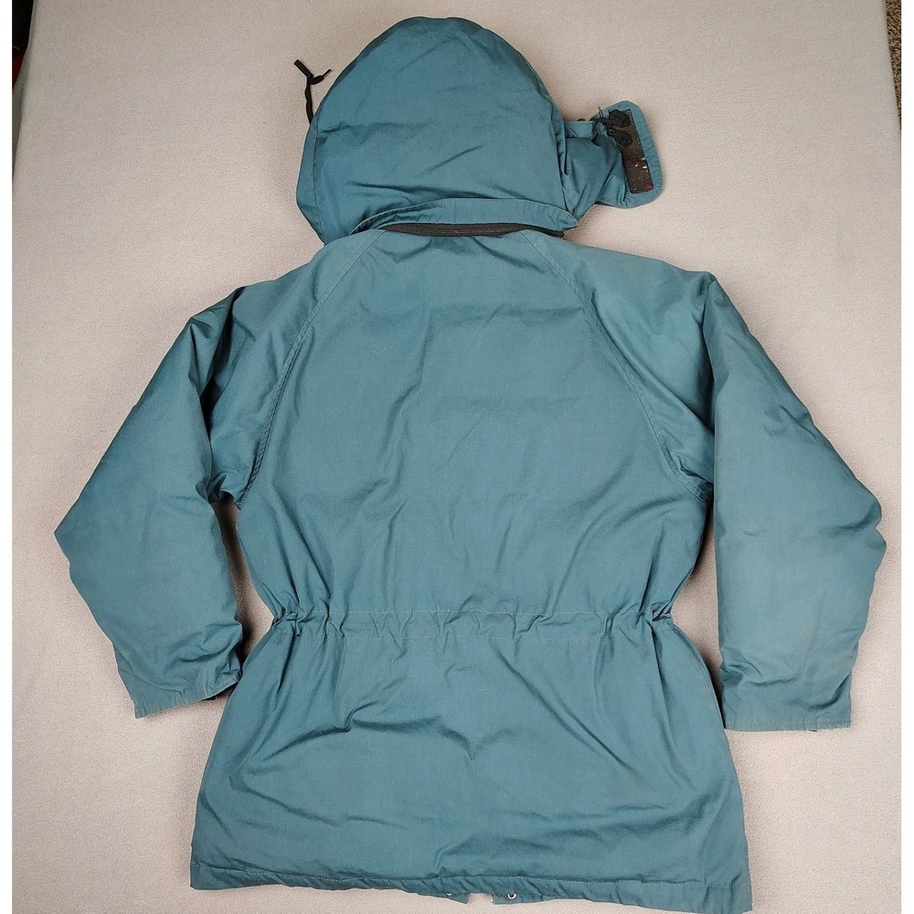 Vintage Eddie Bauer Goose Down Parka Mens Medium Forest‎ Green Hooded Coat USA - Picture 7 of 14